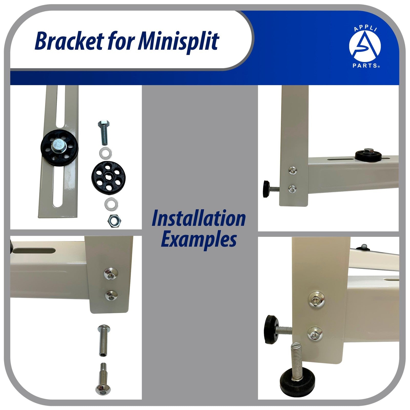 Appli Parts APAB-3160 Mini Split Wall Mounting Bracket, Heavy Duty Outdoor Suppo