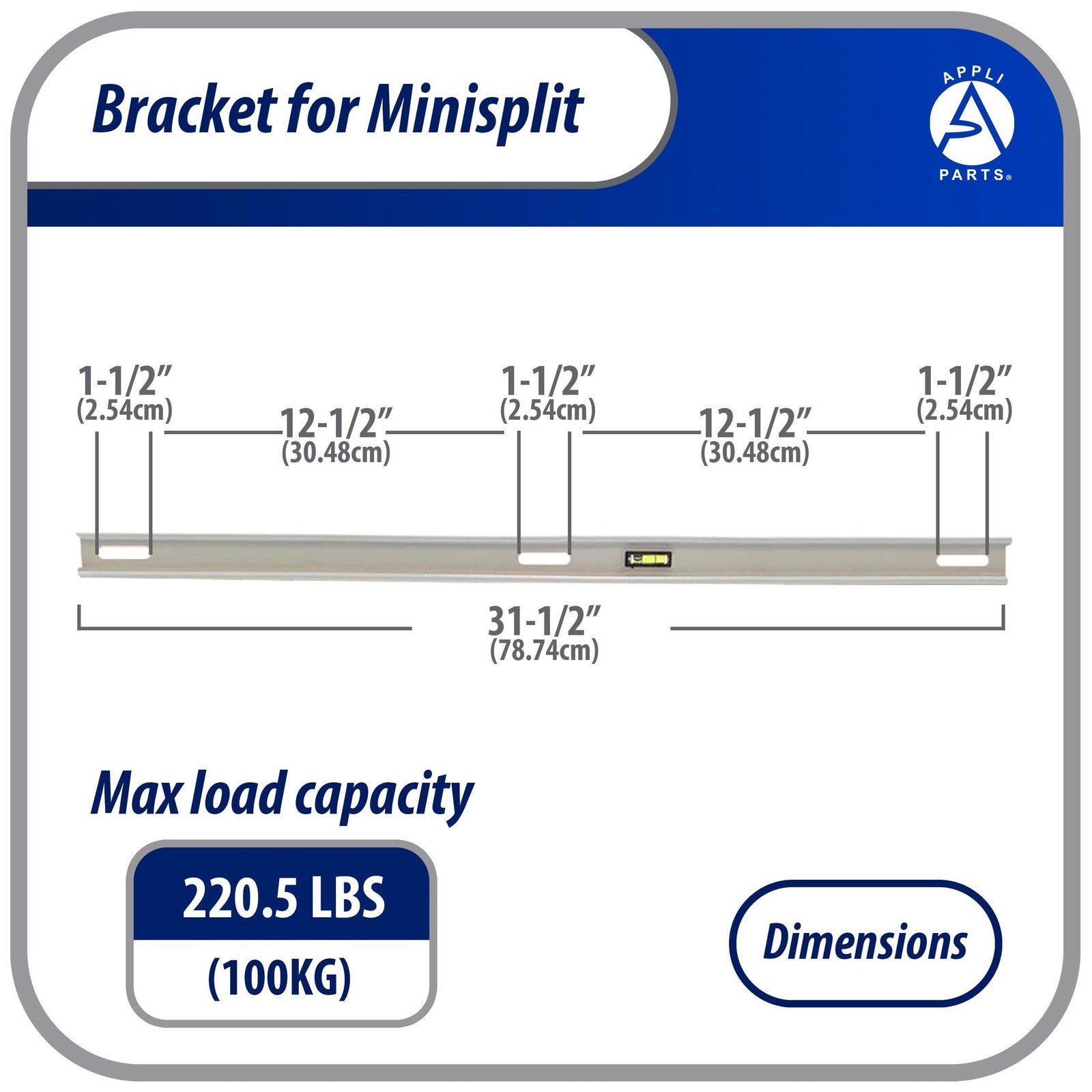 Appli Parts APAB-3160 Mini Split Wall Mounting Bracket, Heavy Duty Outdoor Suppo