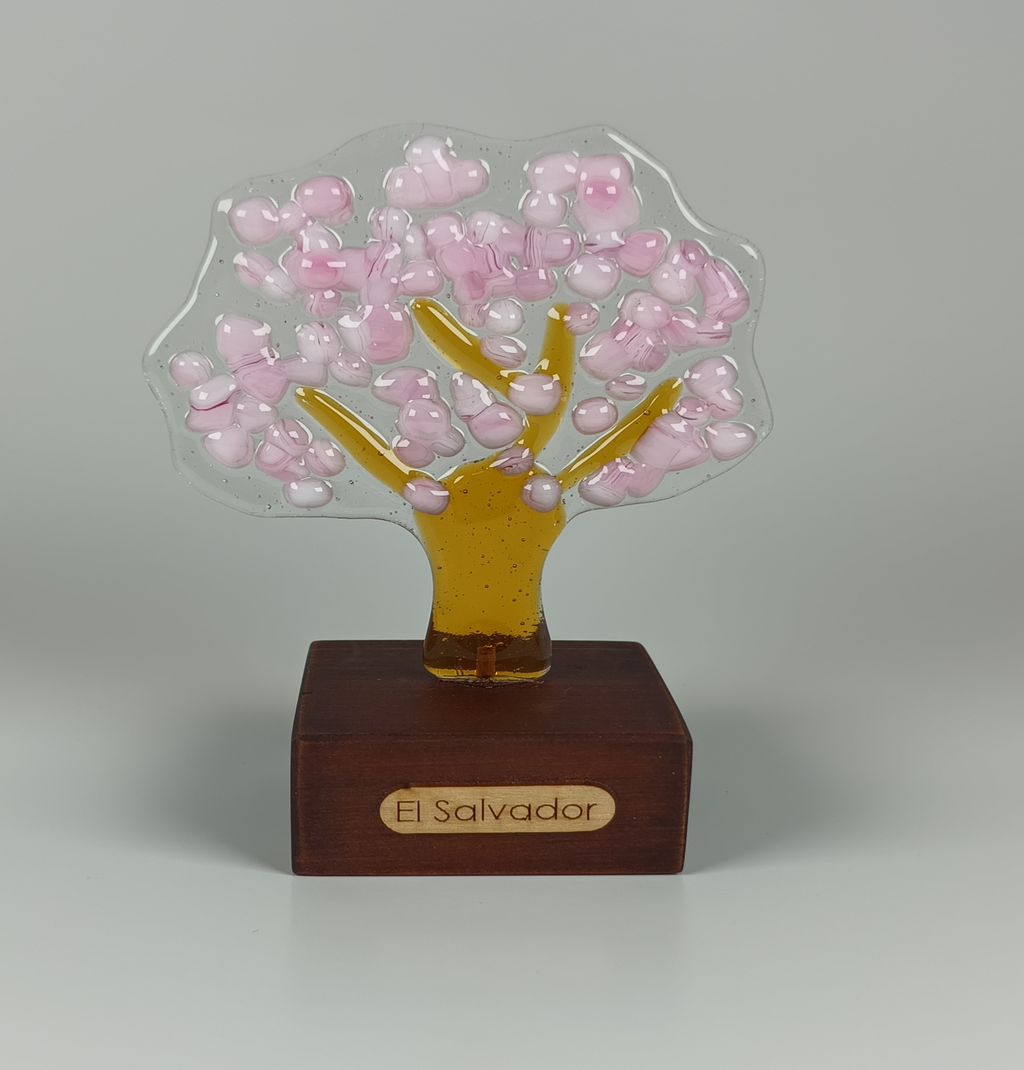 Arbol de Maquilishuat de Cristal Decorativo