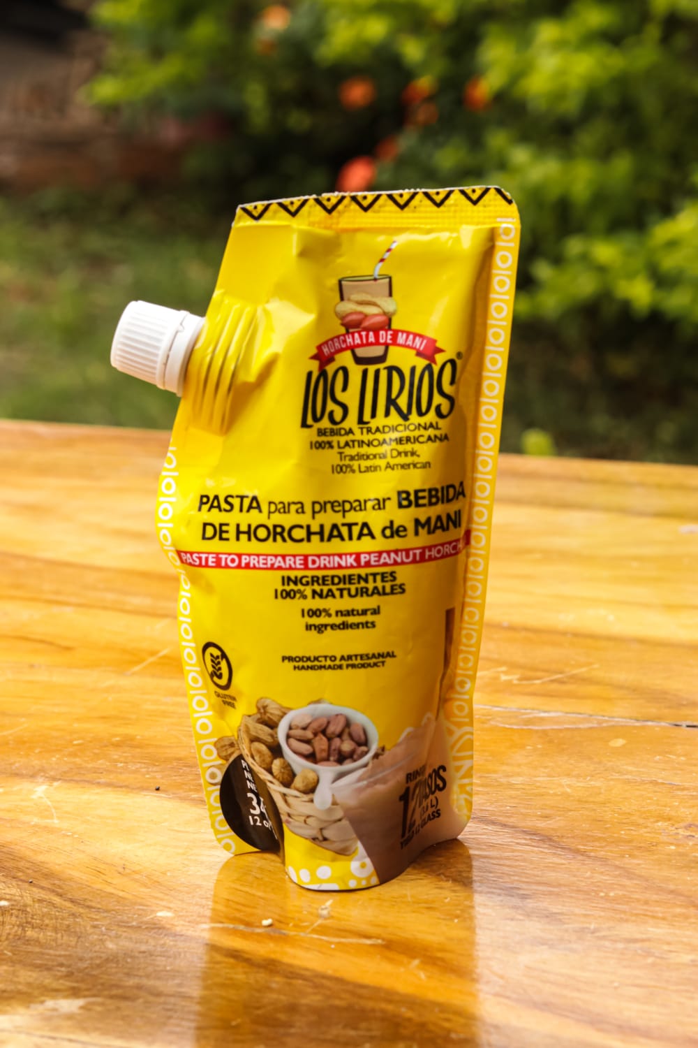 Horchata de mani en pasta. Facil de elaborar.