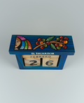 Calendario Etermo de Madera con dibujo de  Cortadora de Cafe