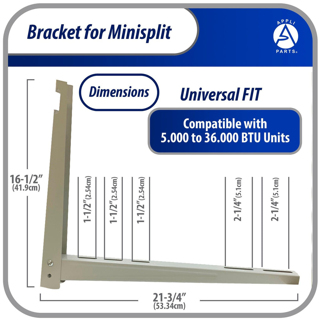 Appli Parts APAB-3160 Mini Split Wall Mounting Bracket, Heavy Duty Outdoor Suppo