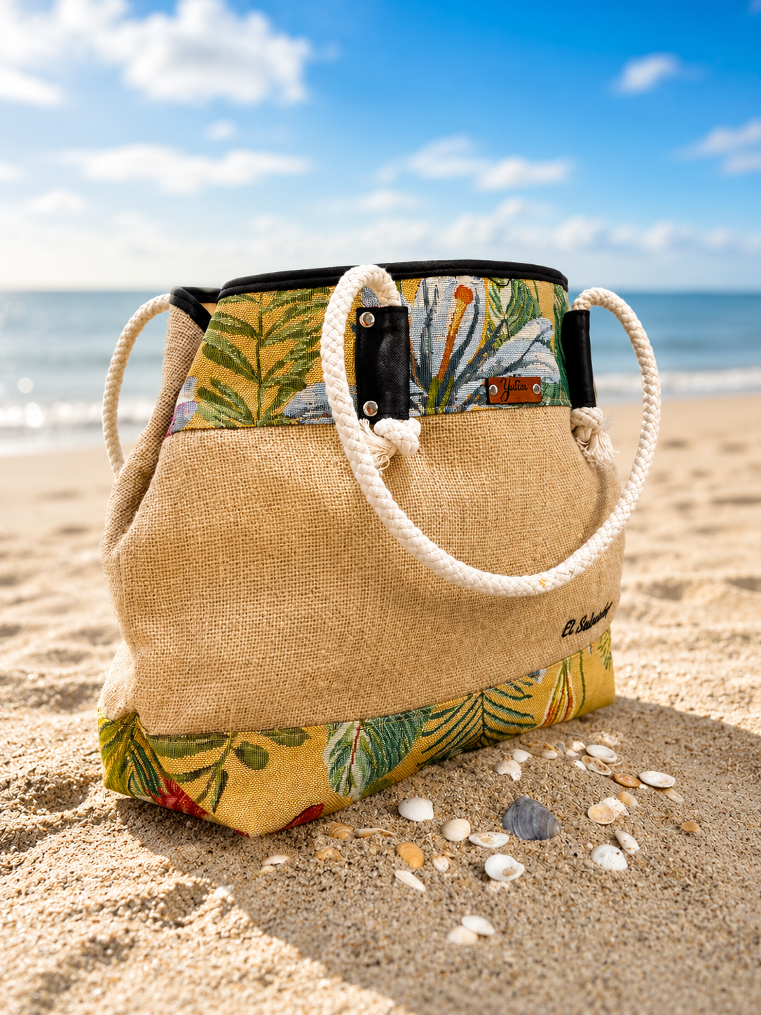 Cartera Playera de Yute